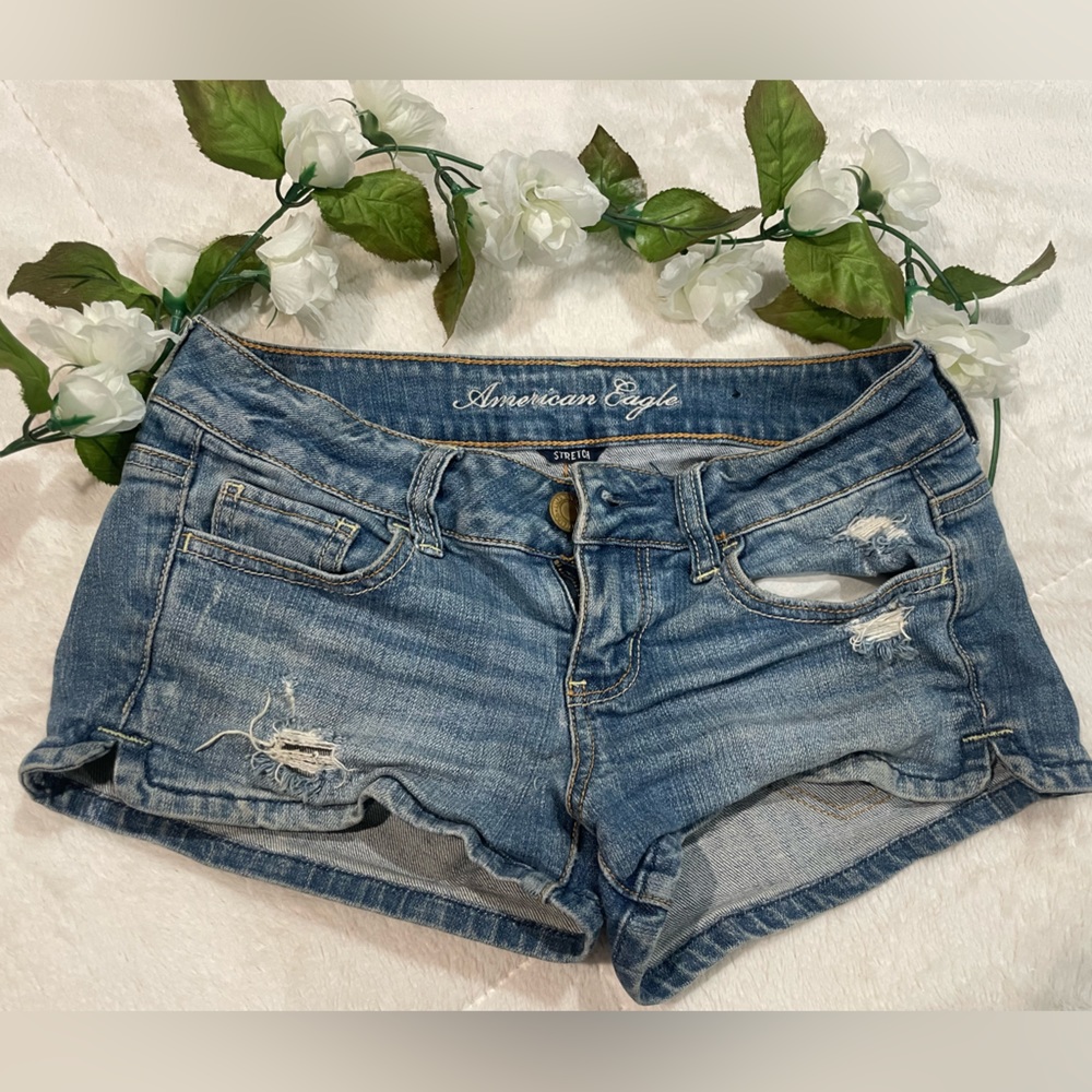 American Eagle shorty shorts size 0